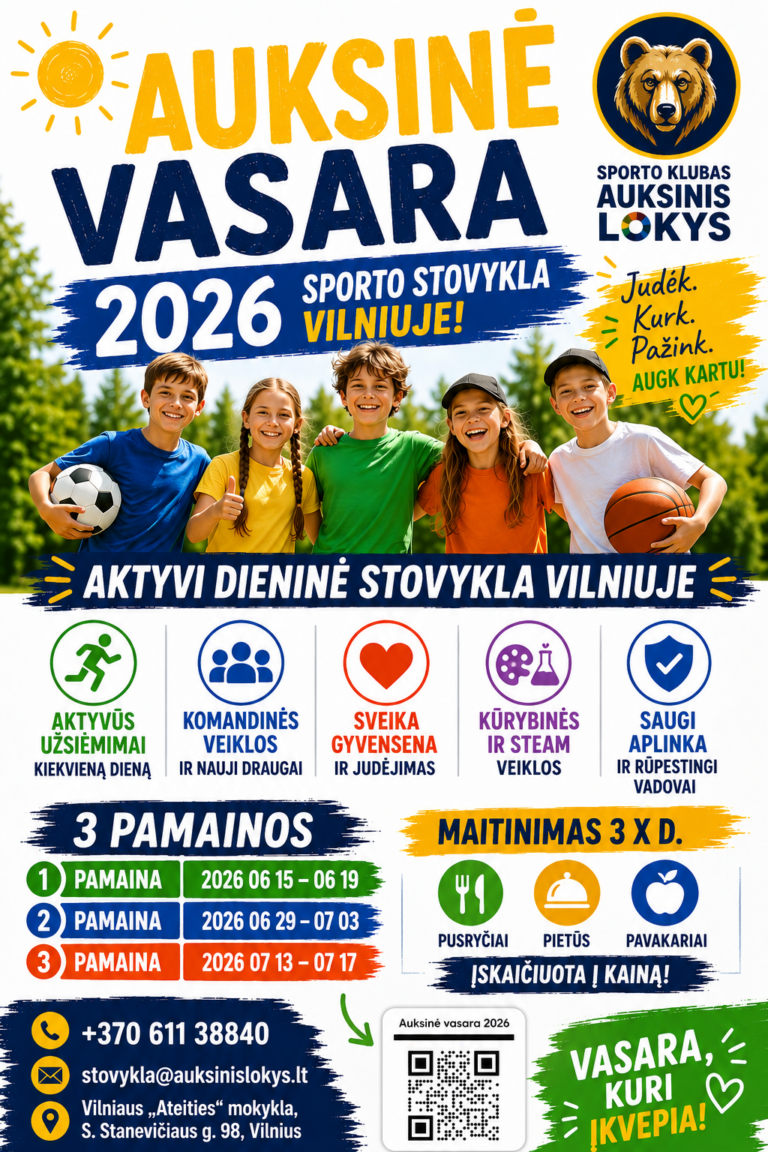 Read more about the article AUKSINĖ VASARA 2026 – registracija prasidėjo!